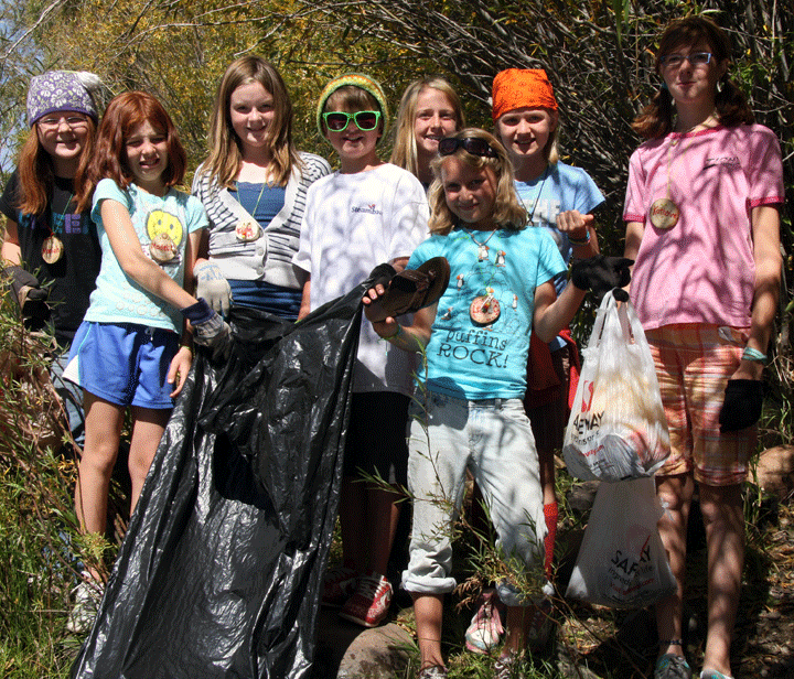 Yampa Valley Science School lending a hand with the Yampa River Clean up