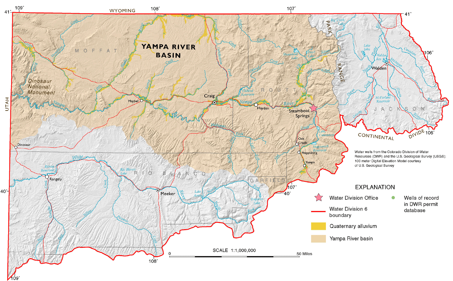tributary river map