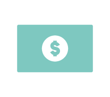 cash or check donation icon